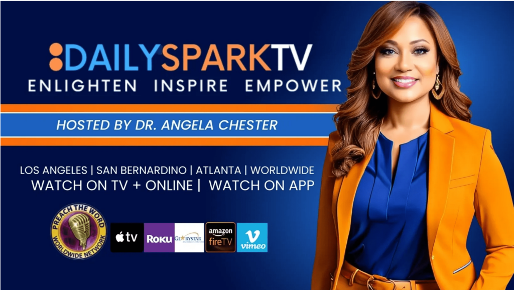 Image of Dr. Angele Chester on Daily Spark TV.